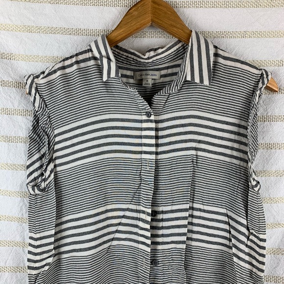 Striped Button Up - Picture 2 of 9